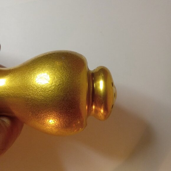 VINTAGE SET Of 22 kt. Encrusted Gold Picard Porcelain shakers 3" - Picture 7 of 12